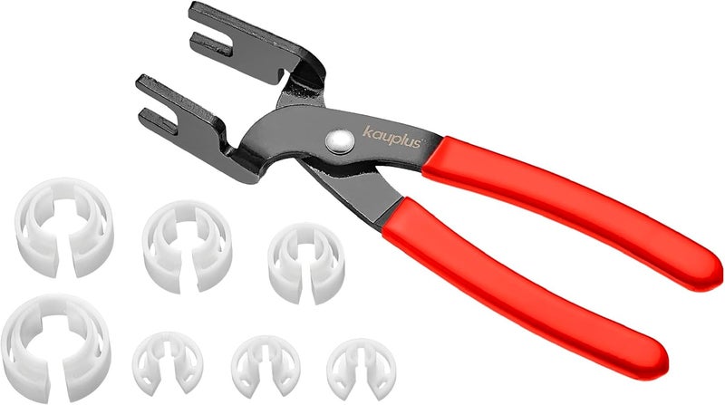 kauplus Fuel Line & A/C Line Disconnect Pliers Tool Kit,W/Fuel Line Remover - 1/4", 5/16", 3/8", 1/2", 5/8", 3/4", 7/8" - Image 1